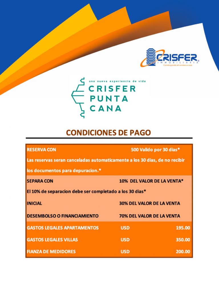 PROYECTO CRISFER – PUNTA CANA – RD