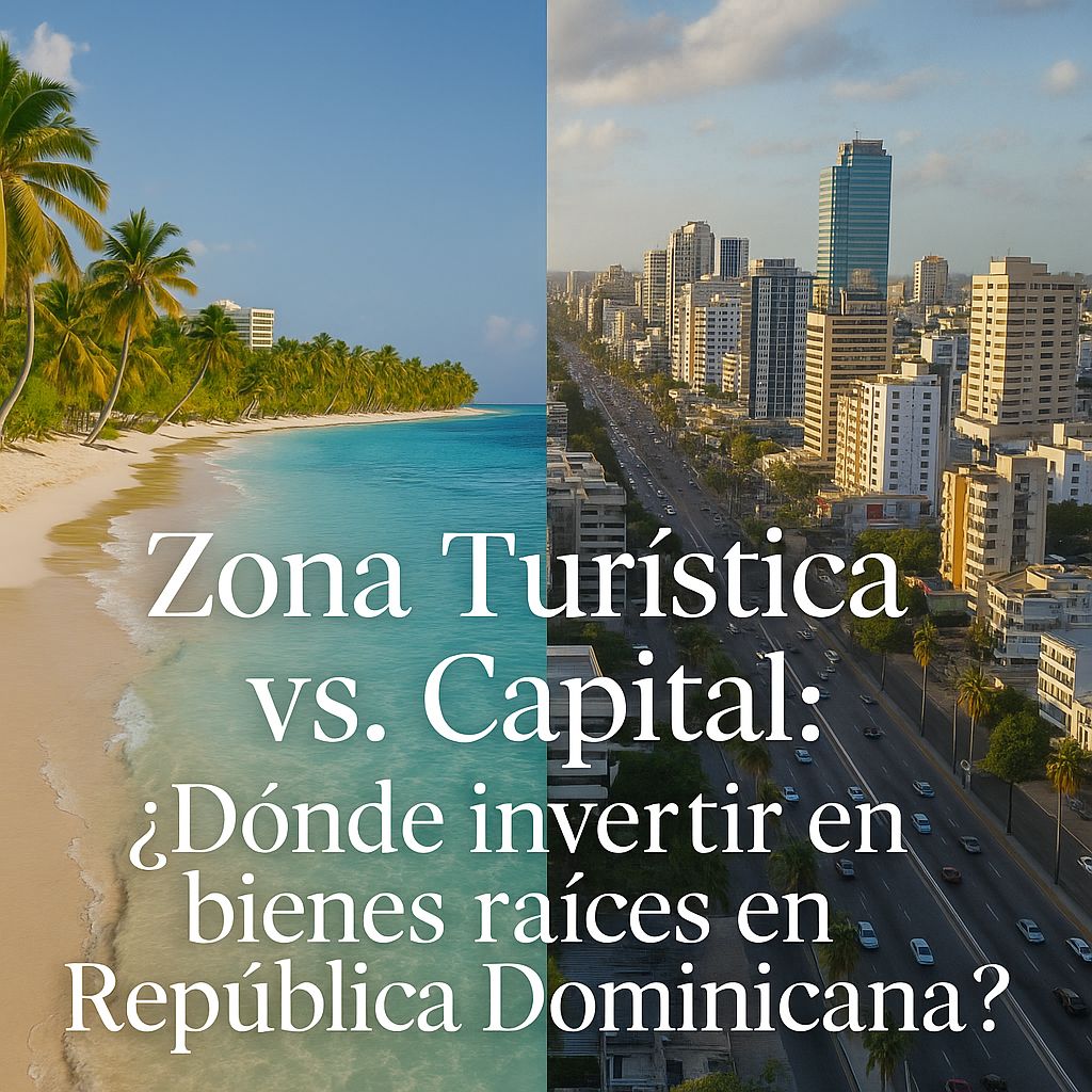 Zona Turística vs. Capital. Invierte en República Dominicana